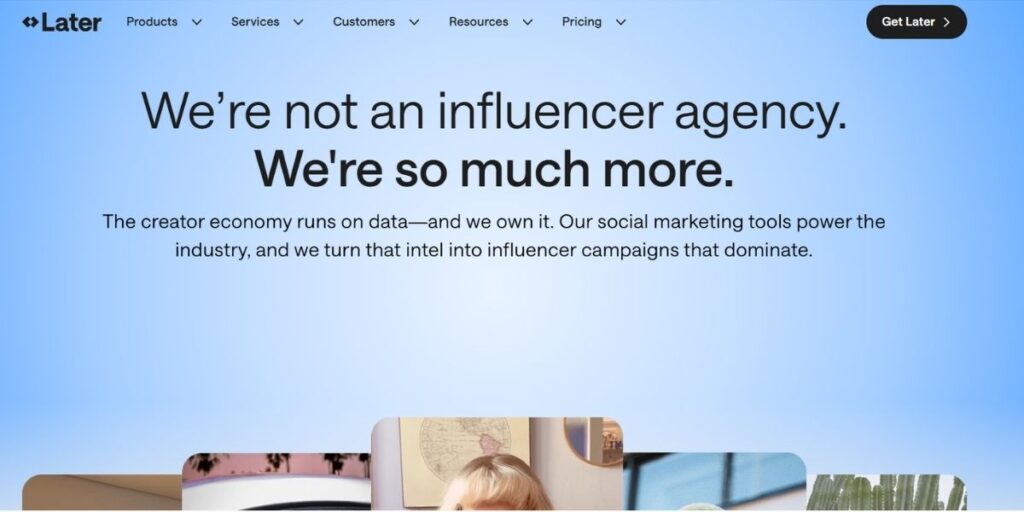 Later Home page