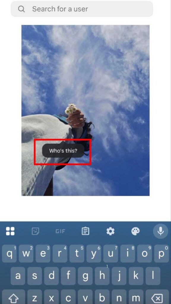 Touch your post and add tag