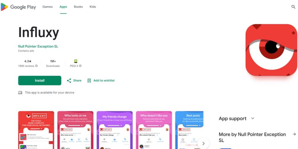 Influxy on Google Play