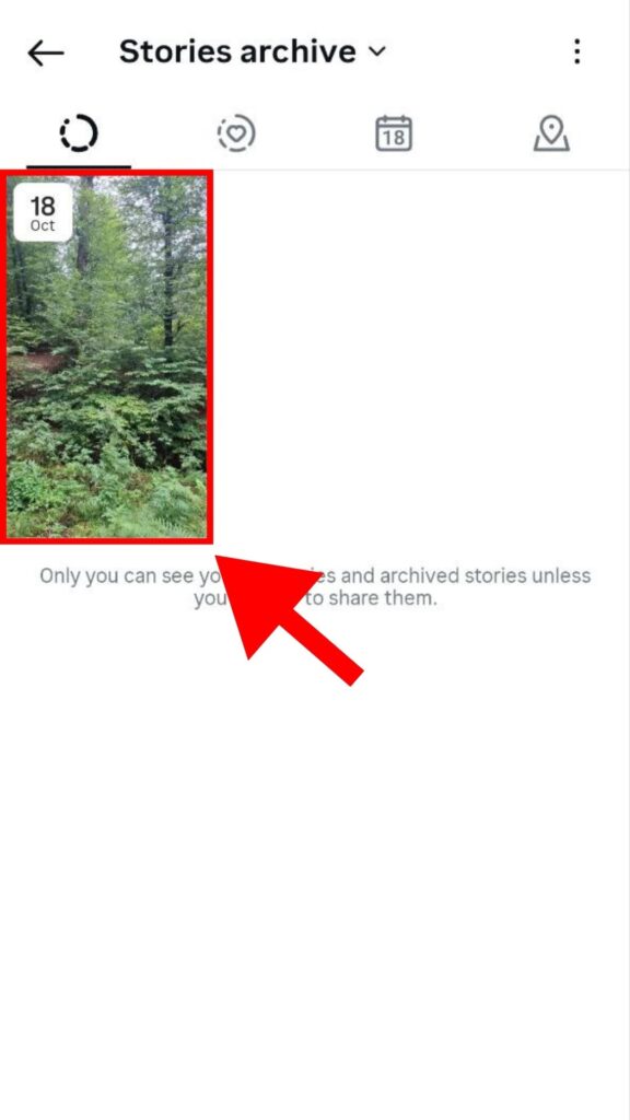 Choose the story to delete