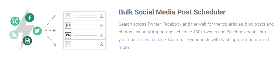 Bulk social medial scheduler