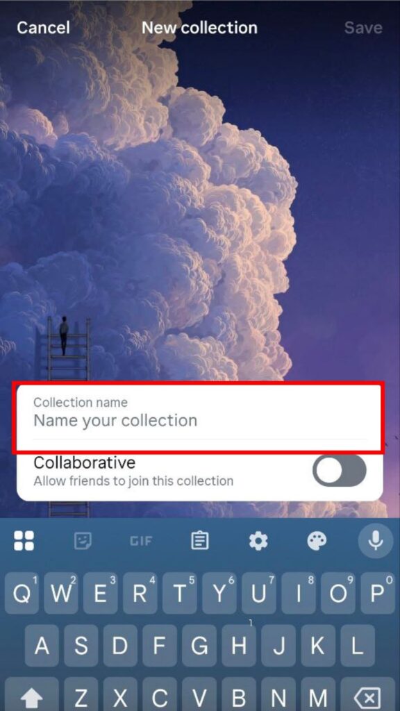 Name New Collection on Instagram