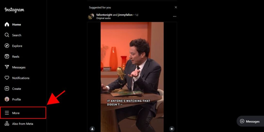 Click More on Instagram