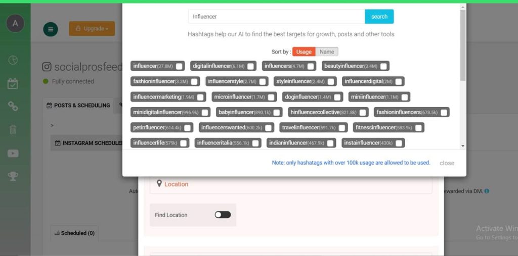 AiSchedul hashtag generator tool 