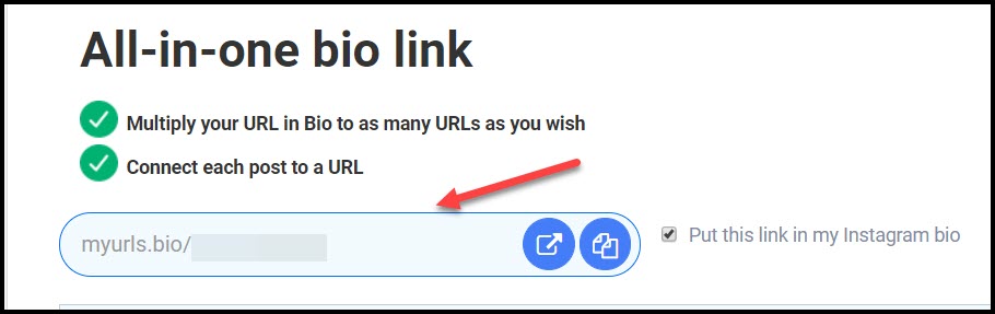 Instagram link in bio