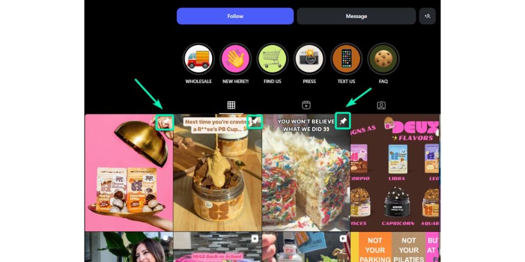 Pin IImportant Reels or Stories