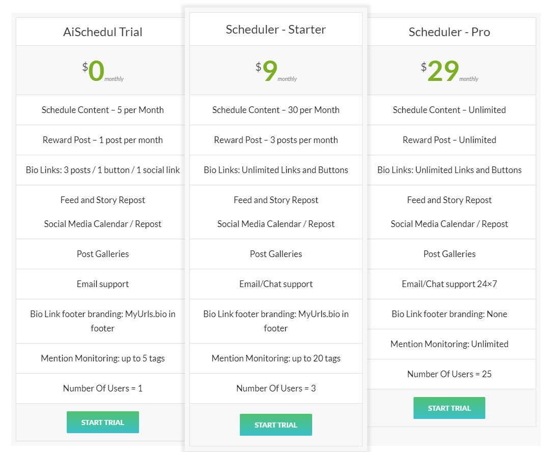 AiSchedul_pricing