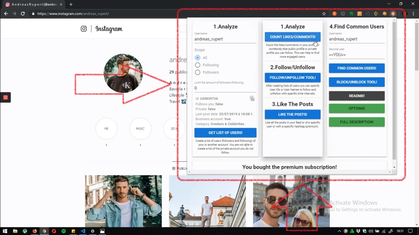 Helper Tools for Instagram is an easy-to-use extension