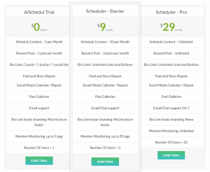 AiSchedul pricing