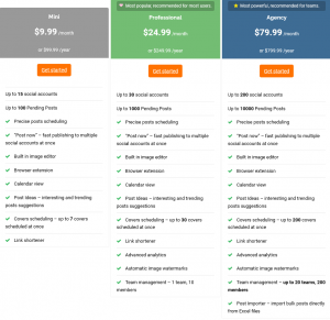 Postfity pricing