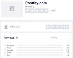 Postfity review on Trustpilot