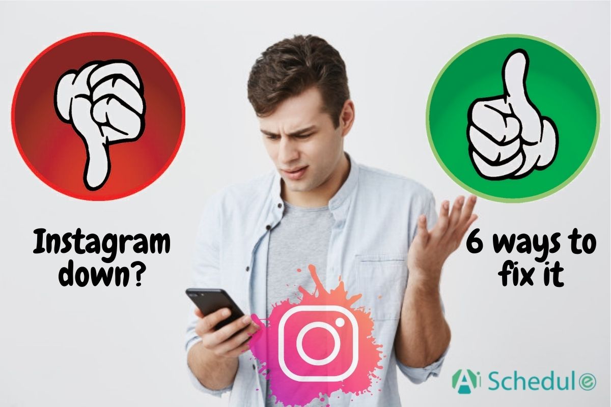 Instagram down. six ways to fix it