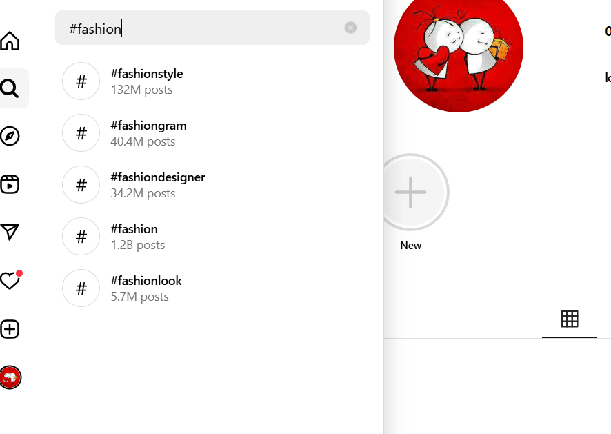 Finding Someone on Instagram by Searaching Hashtags