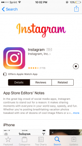 update your Instagram