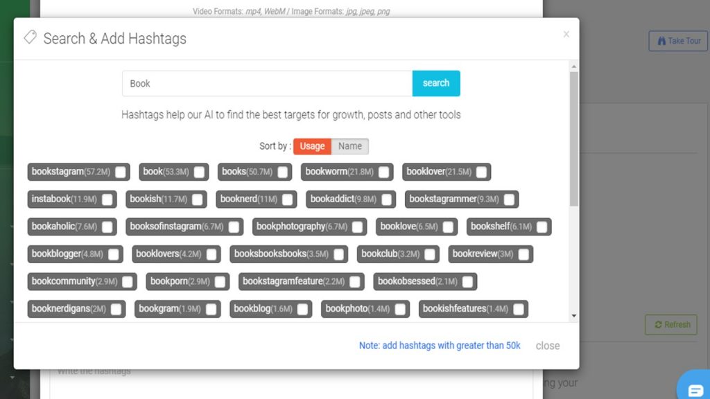 Top Instagram hashtags