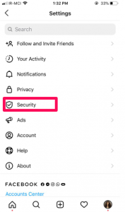 Instagram security