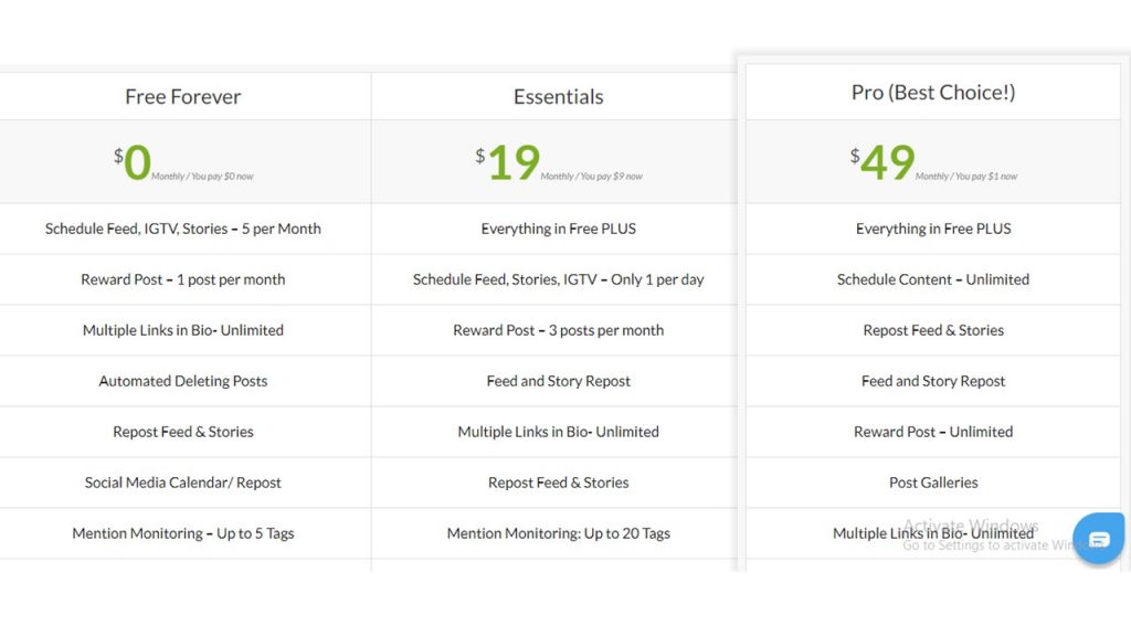 Pricing of AiSchedul