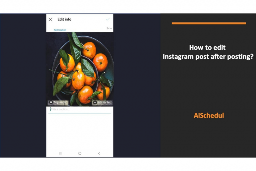 How to edit Instagram post after posting