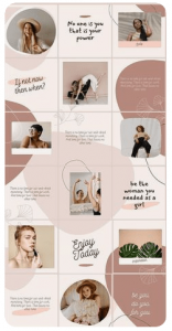 Example of Instagram grid with that is every-otherly