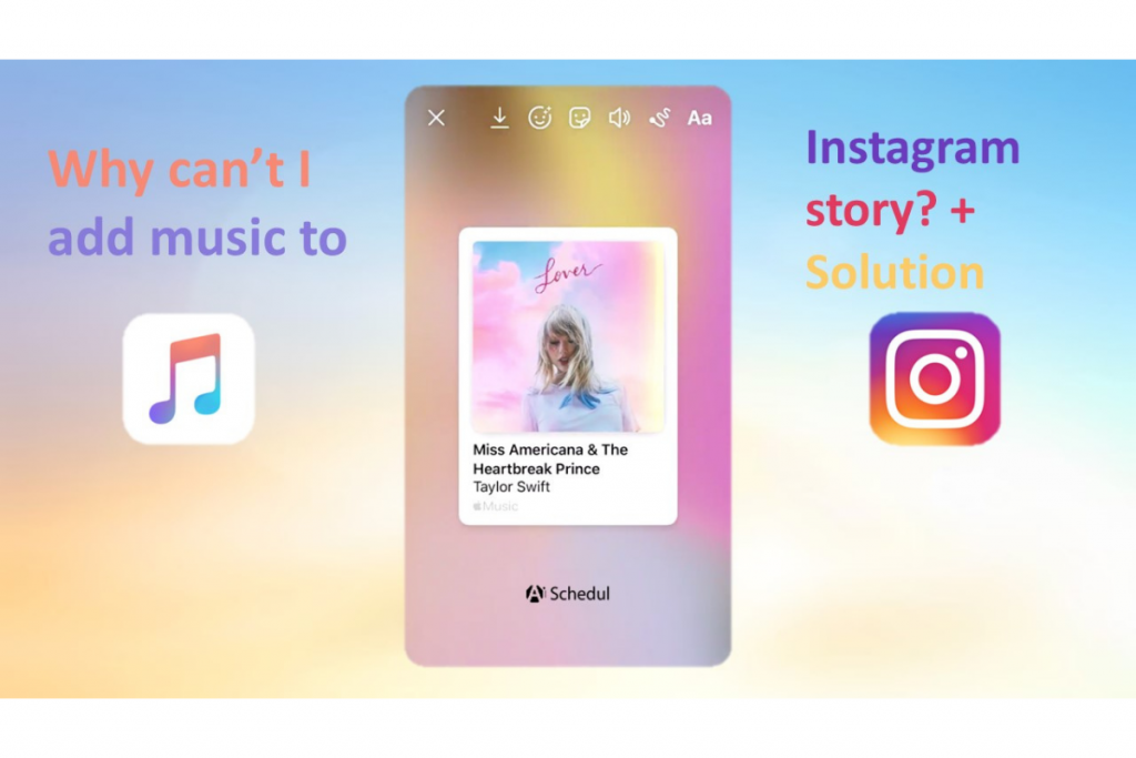 Can't add music to Instagram story