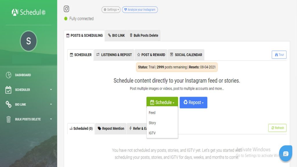 AiSchedul Dashboard