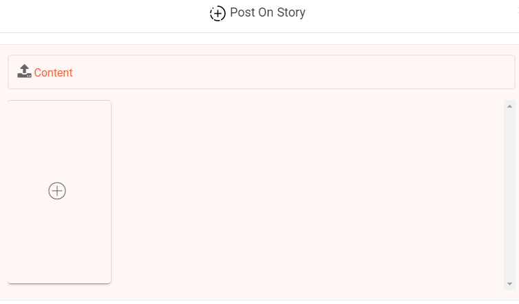 AiSchedul dashboard, upload story content