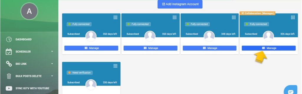 AiSchedul manage your Instagram account 