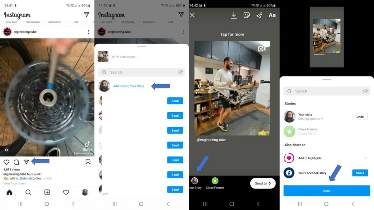 How to share Instagram post to story? Easy way - AiSchedul