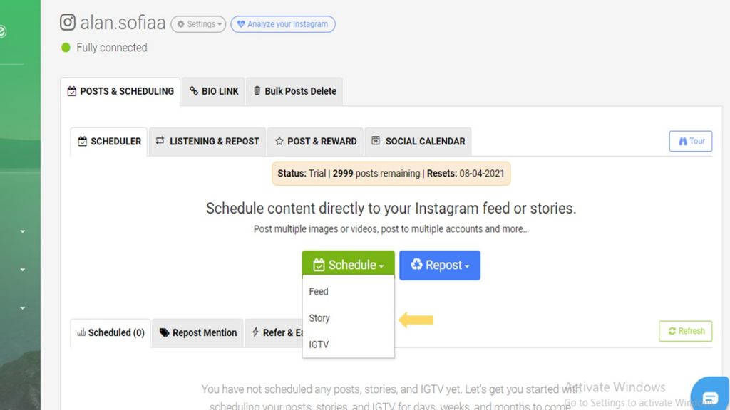 AiSchedul story scheduler 