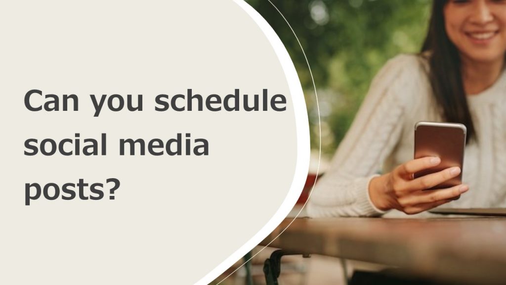 Can you schedule social media posts?