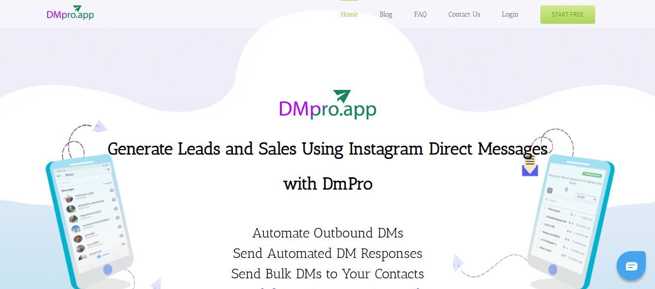 landing page of DMPro.app which is one branch of Ainf inc