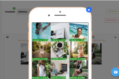 AiSchedul offers a completely free Instagram grid planner