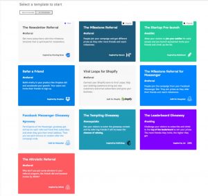 viral loops referral marketing templates