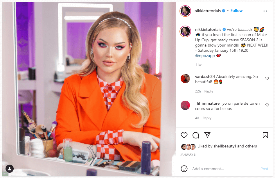 Nikkie tutorials on Instagram