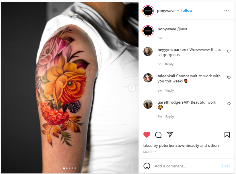 jaw-dropping rose tattoo by Pony Wave (7a) - KickAss Things