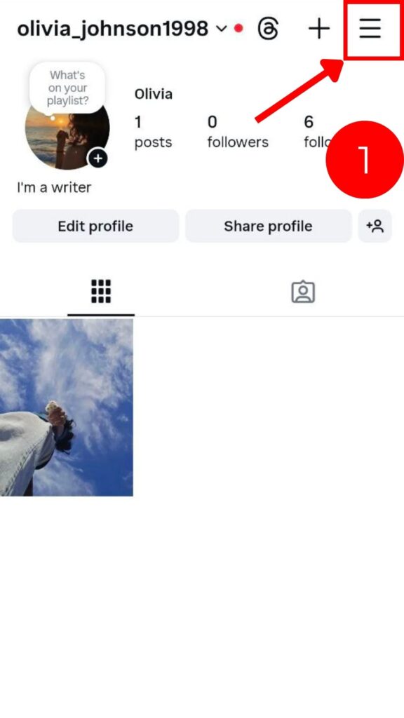Screenshot from Instagram Profile