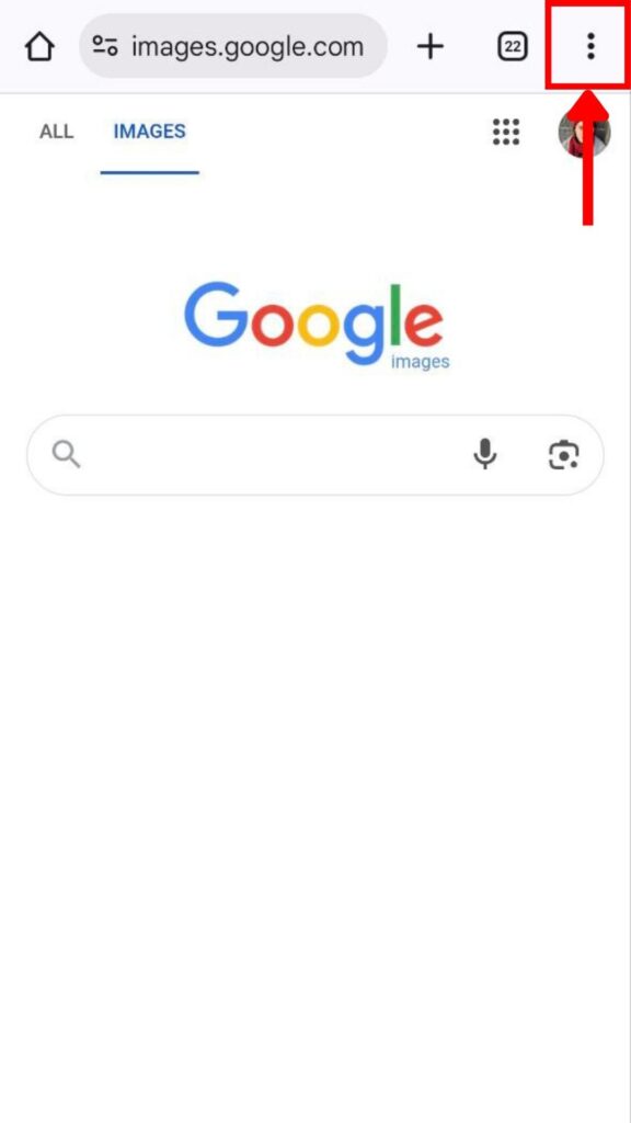 Open Google image on Chrome