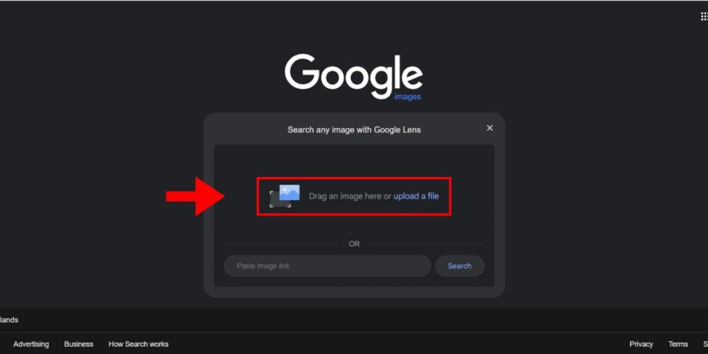Photo search on Google image