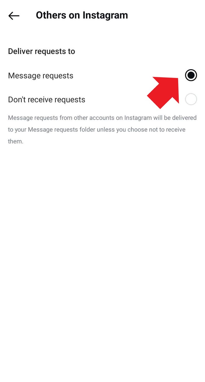 How to Receive Message from Everybody on Instagram