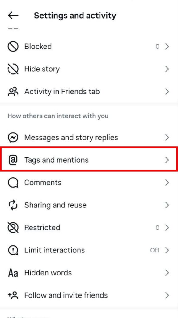 Find Tags and Mentions