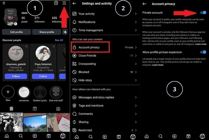 How to Make Your Instagram Account Private?