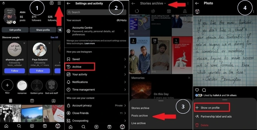 How to Unhide Posts After Archiving