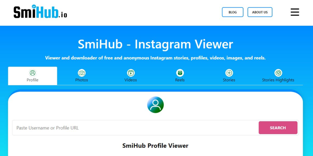 SmiHub Instagram Viewer Tool