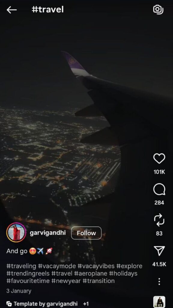 Travel Hashtags on Instagram